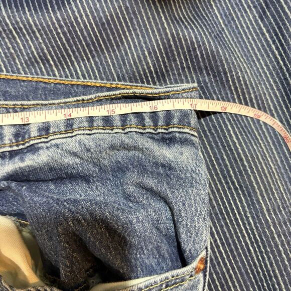 Levi’s 527 Jeans 34x30 Bootcut Blue Denim Mid Rise Men’s Y2K Grunge Westerncore - Picture 7 of 9